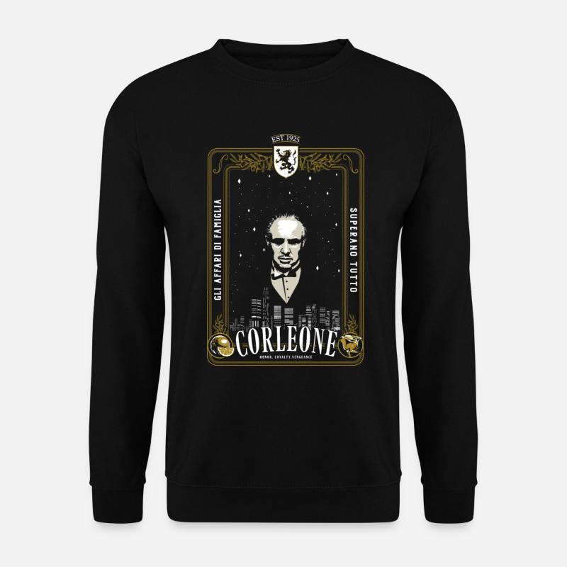 Der Pate The Godfather Don Corleone Wappen Mafia - Unisex Pullover - Schwarz