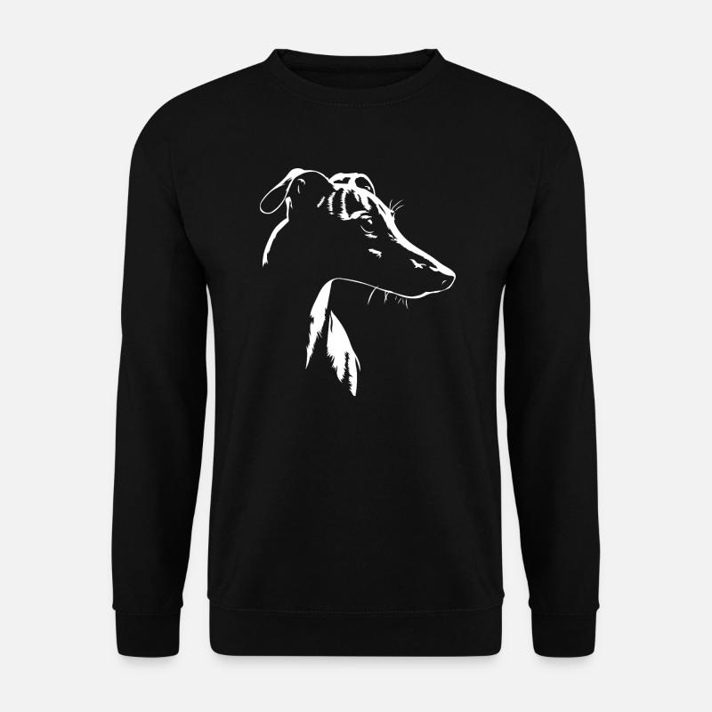 Whippet Silhouette Greyhounds Chien Chiens Wilsigns - Sweat-shirt Unisexe - noir