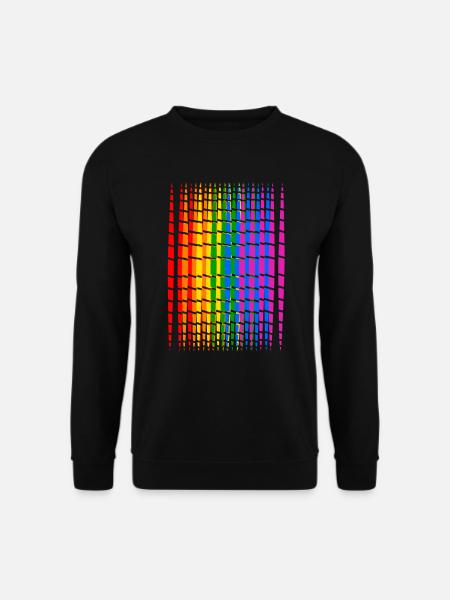 Buntes Gay Pride Party Shirt Design - Unisex Pullover - Schwarz