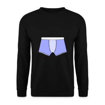 Unterhose / Boxershort - Unisex Pullover - Schwarz - Vorne - Alina (178cm) & Michal (187cm)