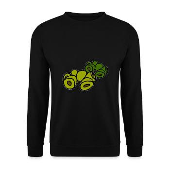 diverses olives - Sweat-shirt Unisexe - noir - Devant - Alina (178cm) & Michal (187cm)