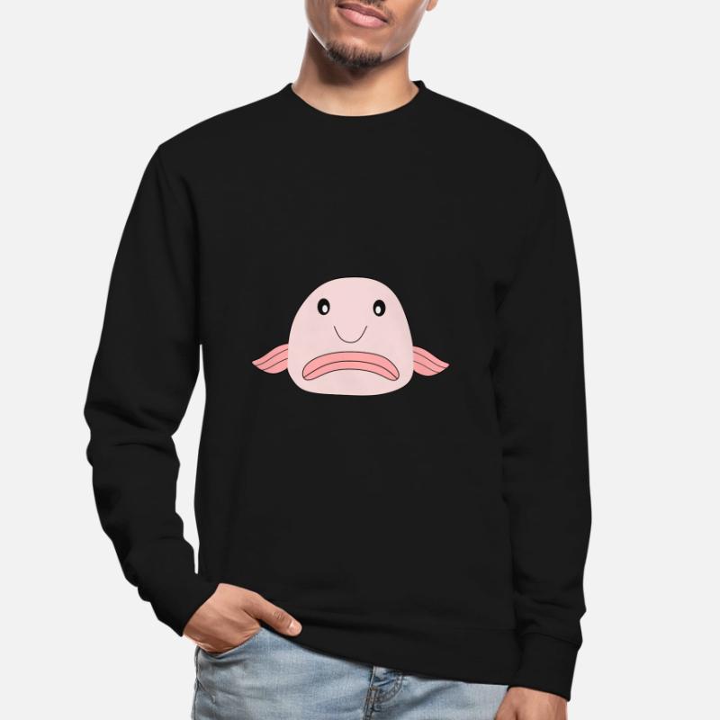 Blobfish fish comic ugly fish Unisex Sweatshirt