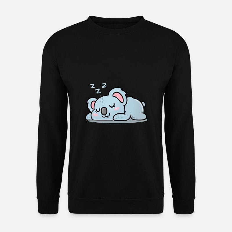 Koala der schläft - Unisex Pullover - Schwarz