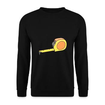 Mètreband / Ruban de mesure - Sweat-shirt Unisexe - noir - Devant - Alina (178cm) & Michal (187cm)