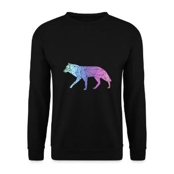 WOLF - Unisex Pullover - Schwarz - Vorne - Alina (178cm) & Michal (187cm)