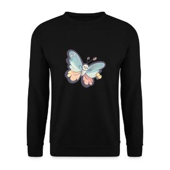 Petits enfants papillon - Sweat-shirt Unisexe - noir - Devant - Alina (178cm) & Michal (187cm)