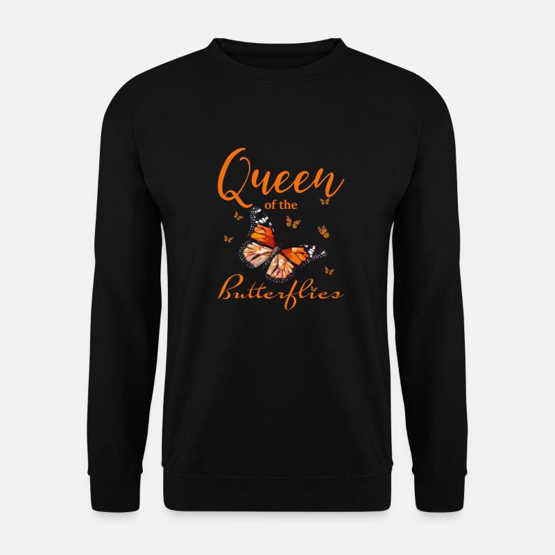 Butterfly Monarch Butterfly Lepidoptera - Unisex Sweatshirt - black