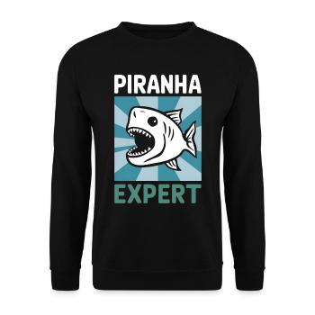 Piranha - Unisex Pullover - Schwarz - Vorne - Alina (178cm) & Michal (187cm)