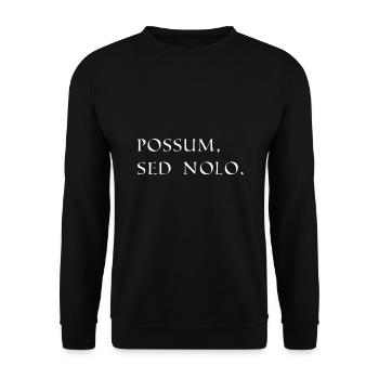 I could but I don't like Latin white - Unisex Sweatshirt - black - Front - Alina (178cm) & Michal (187cm)