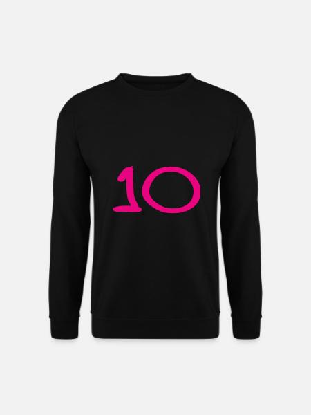 10. 10 JAHRE. 10-JÄHRIGES JUBILÄUM. 10-JÄHRIGES JUBILÄUM. - Unisex Pullover - Schwarz