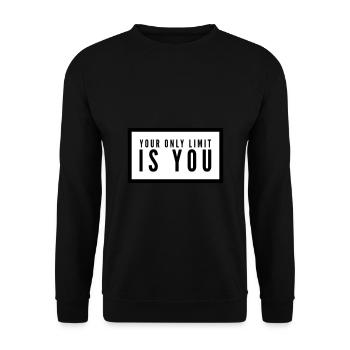 VOTRE LIMITE D’ONLY EST VOUS - Sweat-shirt Unisexe - noir - Devant - Alina (178cm) & Michal (187cm)