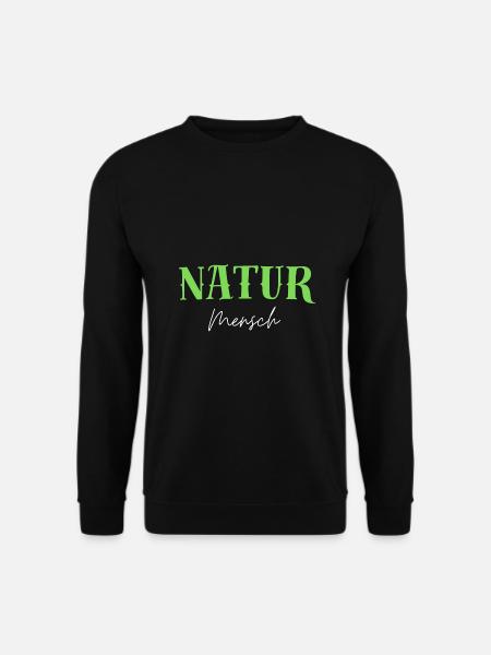 Natur Mensch Umweltverantwortung Nachhaltig Leben - Unisex Pullover - Schwarz