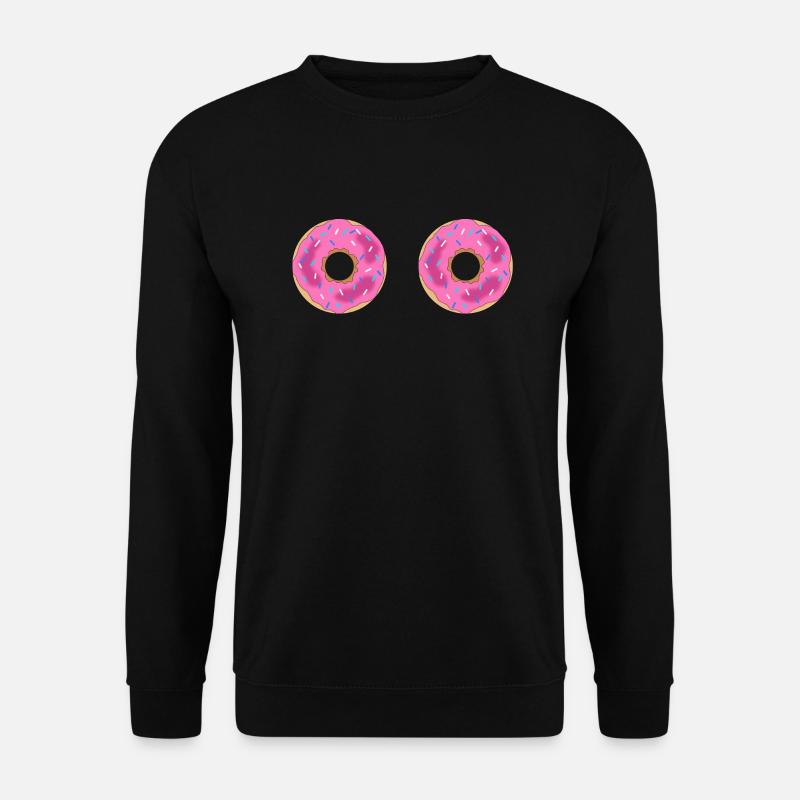 uups, boobs als donuts - Unisex Pullover - Schwarz