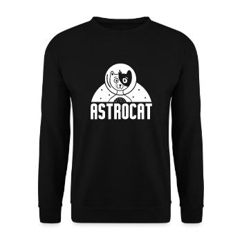 Chat Chaton Pet Astronaut Cadeau - Sweat-shirt Unisexe - noir - Devant - Alina (178cm) & Michal (187cm)