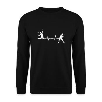 Evolution Badminton Sports - Unisex Sweatshirt - black - Front - Alina (178cm) & Michal (187cm)