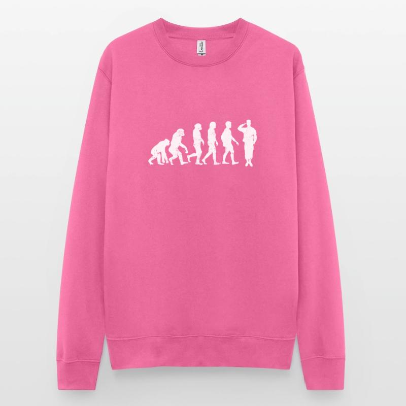 Évolution de l'évolution des anciens combattants de l'armée militaire Sweat-shirt Unisexe