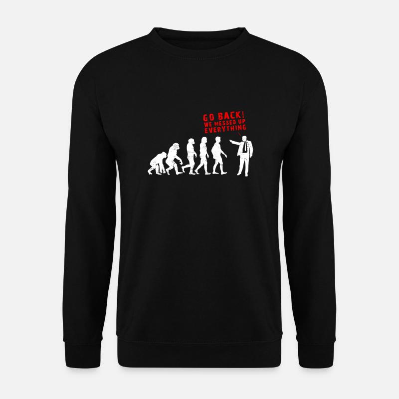 Evolution of Messed Up Evolution - Unisex Pullover - Schwarz