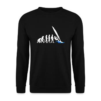 Evolution of Wind Surfing Evolution - Unisex Sweatshirt - black - Front - Alina (178cm) & Michal (187cm)