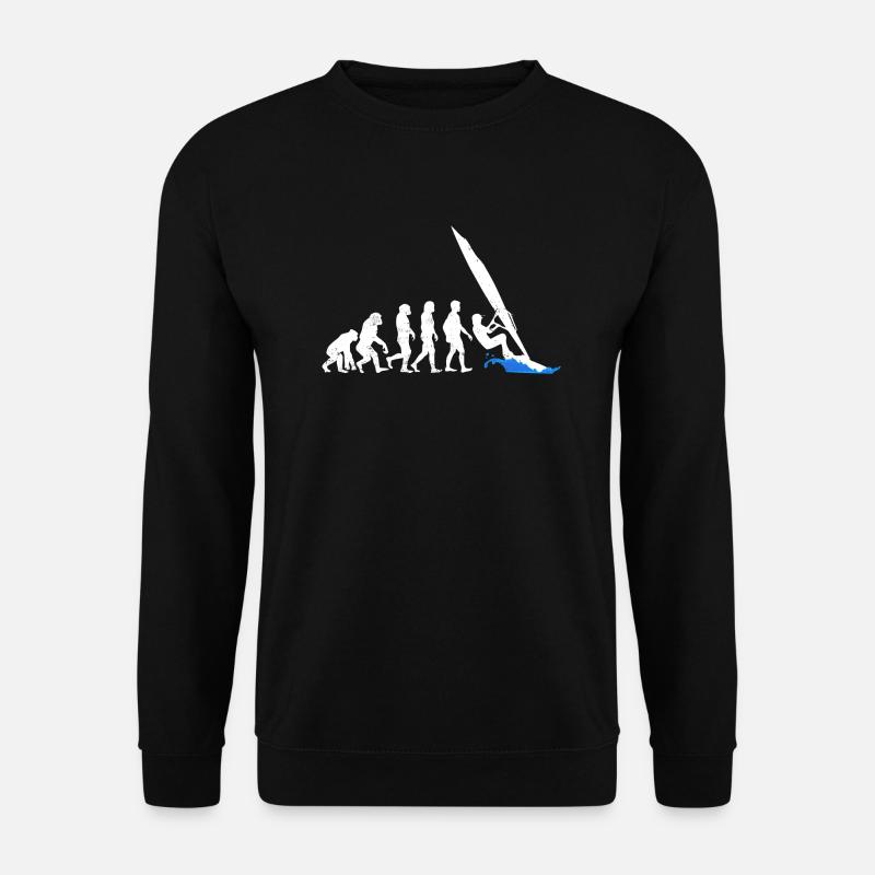Evolution of Wind Surfing Evolution - Unisex Pullover - Schwarz