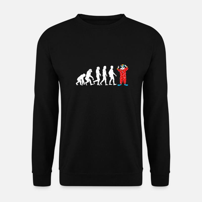 Evolution of Clown Evolution - Unisex Sweatshirt - black