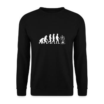 Evolution of Ventriloquist Evolution - Unisex Sweatshirt - black - Front - Alina (178cm) & Michal (187cm)