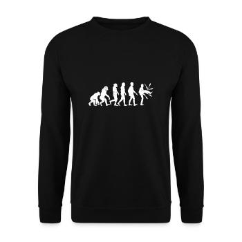 Evolution of Juggler evolution - Unisex Sweatshirt - black - Front - Alina (178cm) & Michal (187cm)