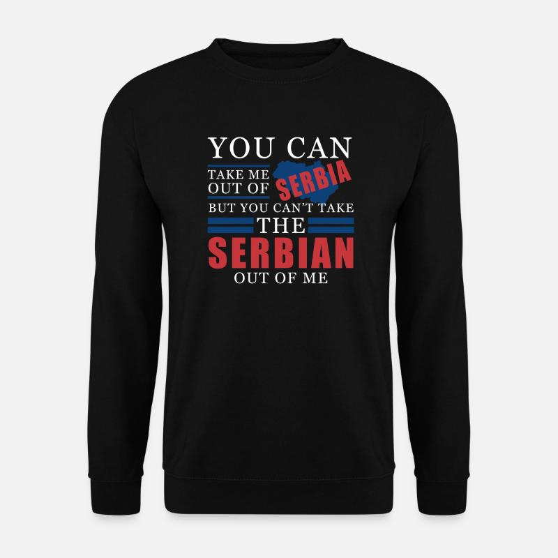 Serbia - Unisex Pullover - Schwarz