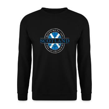 Ecosse Ecosse - Sweat-shirt Unisexe - noir - Devant - Alina (178cm) & Michal (187cm)