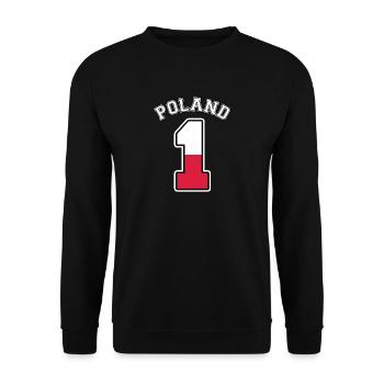 Polen Nummer 1 - Unisex Pullover - Schwarz - Vorne - Alina (178cm) & Michal (187cm)