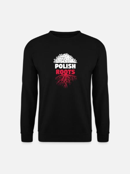 Polska korzenie drzewa - Bluza unisex - czarny