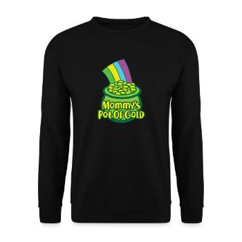 Or St. Patricks Cadeau De La Saint Maman Maman Maman - Sweat-shirt Unisexe - noir - Devant - Alina (178cm) & Michal (187cm)