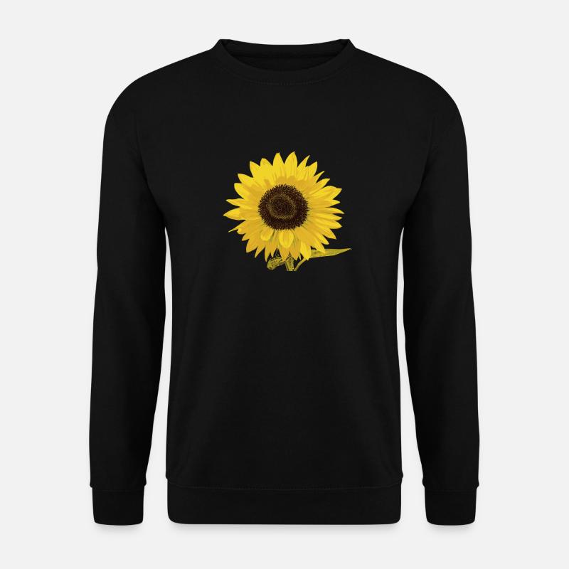 Sonnenblume Motiv - Unisex Pullover - Schwarz