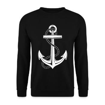ANKER - Unisex Pullover - Schwarz - Vorne - Alina (178cm) & Michal (187cm)