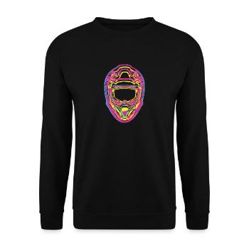Eduro Motorcycle Motocross Supermoto MX Gift - Unisex Sweatshirt - black - Front - Alina (178cm) & Michal (187cm)