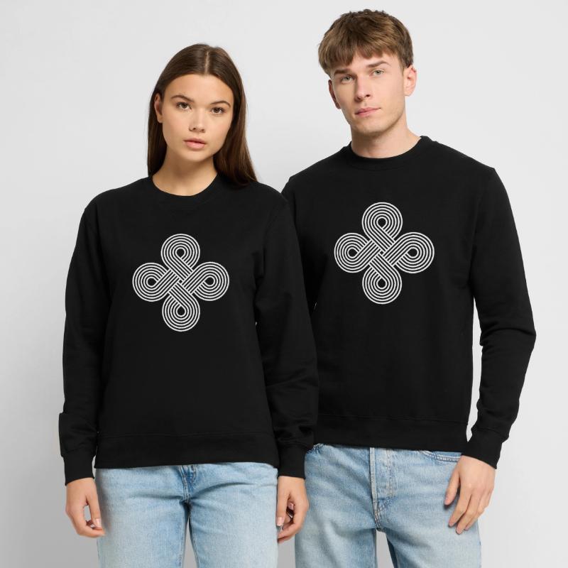 Infinite Circle Vortex Pattern Illusion Unisex Sweatshirt