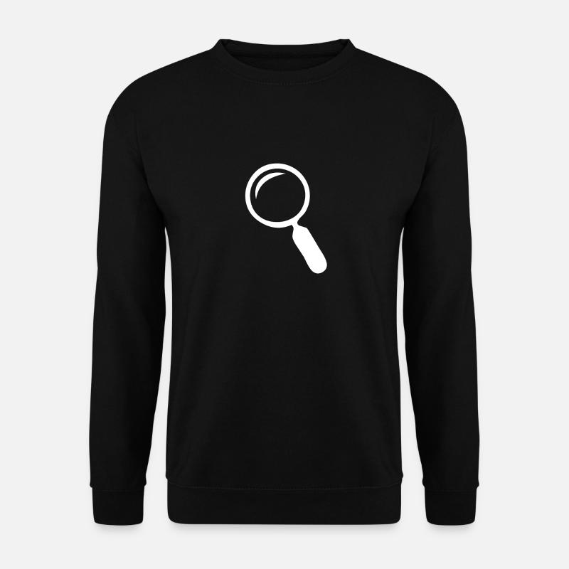 Magnifying glass - perfect design - Unisex Sweatshirt - black