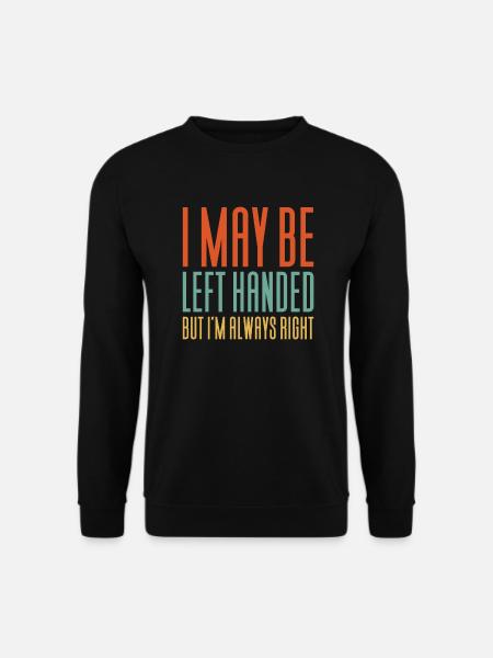Left-handed left hand - Unisex Sweatshirt - black