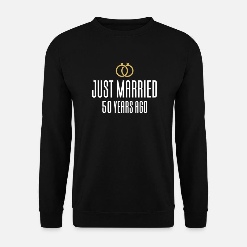 50 ans de mariage - Sweat-shirt Unisexe - noir