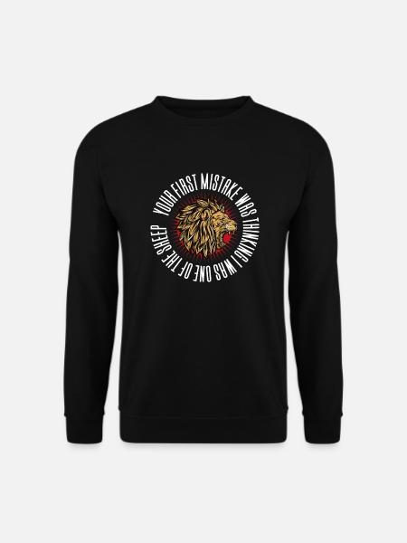 Conservative Lion Sheep - Unisex Sweatshirt - black