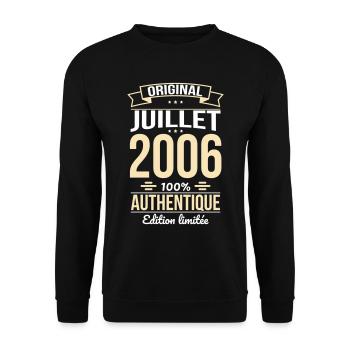 18th Birthday - Original - July 2006 - Unisex Sweatshirt - black - Front - Alina (178cm) & Michal (187cm)