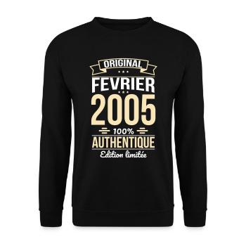 20th Anniversary - Original - February 2005 - Unisex Sweatshirt - black - Front - Alina (178cm) & Michal (187cm)