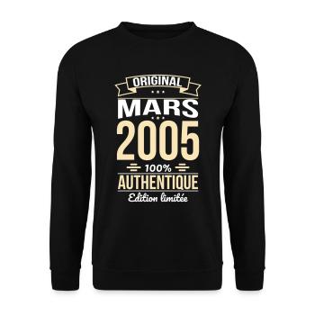 20th Anniversary - Original - March 2005 - Unisex Sweatshirt - black - Front - Alina (178cm) & Michal (187cm)