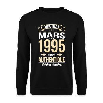 30th Anniversary - Original - March 1995 - Unisex Sweatshirt - black - Front - Alina (178cm) & Michal (187cm)