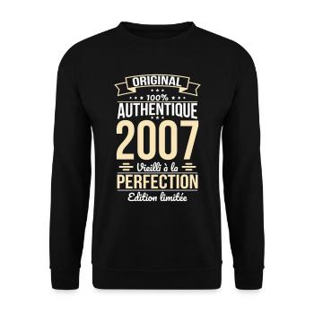 18th Birthday - Original - 2007 - Unisex Sweatshirt - black - Front - Alina (178cm) & Michal (187cm)
