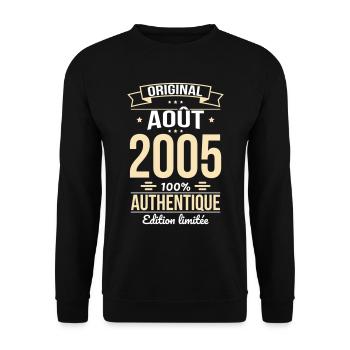 20th Anniversary - Original - August 2005 - Unisex Sweatshirt - black - Front - Alina (178cm) & Michal (187cm)