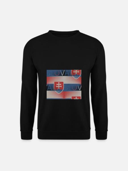 Slovakia Flag - Art Design - Unisex Sweatshirt - black