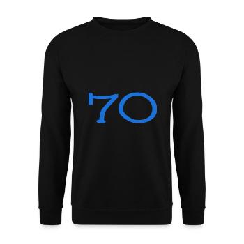 HAPPY BIRTHDAY. HAPPY BIRTHDAY. ANNIVERSARY. - Unisex Sweatshirt - black - Front - Alina (178cm) & Michal (187cm)