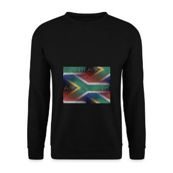 Afrique du Sud - art design - Sweat-shirt Unisexe - noir - Devant - Alina (178cm) & Michal (187cm)