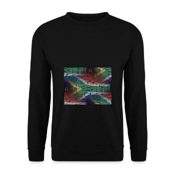 Afrique du Sud - art design - Sweat-shirt Unisexe - noir - Devant - Alina (178cm) & Michal (187cm)