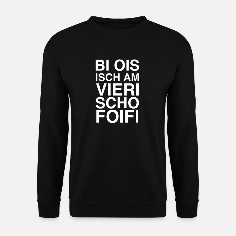 45 Schweizerdeutsch - Unisex Pullover - Schwarz